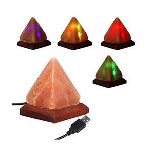 Pure Serenity Feng Shui Carved Pyramid Lamp Himalayan White Salt Home Decoration Sian Enterprises' Protective <b>Shrink</b> <b>Wrap</b> - Product Image 3