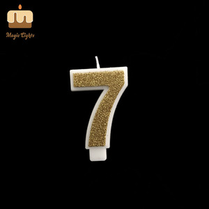 <span class=keywords><strong>0</strong></span> đến <span class=keywords><strong>9</strong></span> vàng long lanh số sinh nhật Nến-paraffin sáp nghệ thuật nến - Product Image 6