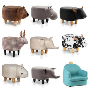 Pouf en métal et cuir de haute qualité - Product Image 3