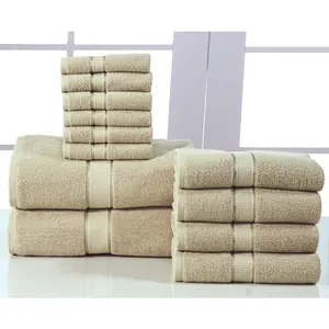 Toalhas de logotipo personalizadas, toalhas descartáveis de 100% algodão, tecido dobby, reutilizáveis, 11 "x 18", preto e ouro, branco