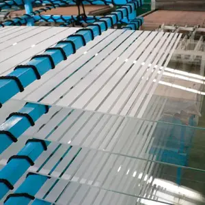 Fábrica de vidro impressão da tela de seda da china linear cerâmica fritted porta de vidro