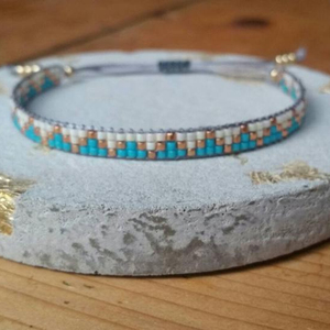 Gold Turquoise beaded <b>bracelet</b> Handmade Creations Handmade Creations - Product Image 1