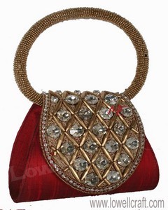 <b>Wedding</b> Evening <b>Clutch</b> Women <b>Clutch</b> Bag embroidery <b>wedding</b> Potali Bag Party Light Handbag Handmade Fashionable Style - Product Image 3
