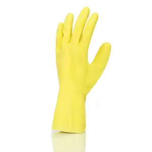 Thick household gloves with diamond grip finger texture rubber working gloves for washing kitchen OEM customized logo