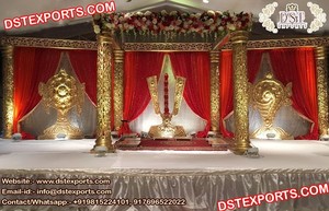 Lujosa Boda Grand Devdas Mandap Aspecto elegante Matrimonio hindú Mandap Boda India Encantador Devdas Mandap Exportador EE. UU. - Product Image 3