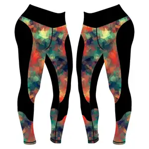 2019 personalizado Desgaste da Ioga Leggings Mulheres Cintura Alta Leggings Leggings Treino Sportswear Calças de Compressão 5-7 15 Dias Úteis