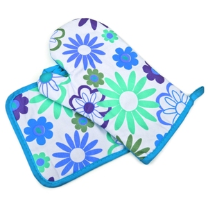 Kitchen <b>Oven</b> <b>Mitts</b> 100% Cotton Customized size and color best <b>oven</b> mittens at factory price - Product Image 2