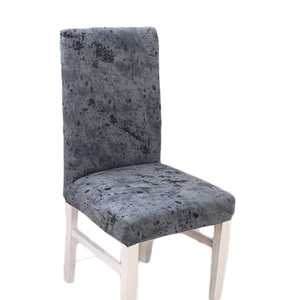 600360 spandex poliéster cubierta de la silla patrón de <span class=keywords><strong>roca</strong></span> funda impresa de tejido elástico extraíble lavable corta para comer - Product Image 1