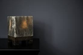 Lámparas de sal gris con forma de cubo del Himalaya - Product Image 4
