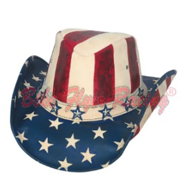 New American Stetson Distressed Shape able Leather Cowboy Western Hat