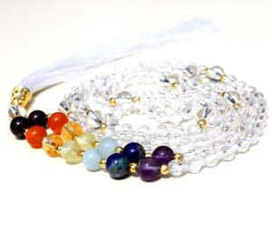 สร้อยคอลูกปัดหินมงคล7เม็ด,สร้อยคอเครื่องประดับอัญมณีทำมือ - Product Image 4