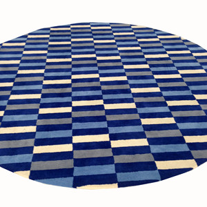 Tapis en soie de qualité supérieure fait à la main, laine douce personnalisée, prière à la maison, technique indienne tuftée à la main pour la vie en poils coupés - Product Image 1