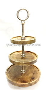<b>WOODEN</b> DECORATIVE 2 LAYER <b>CAKE</b> STAND WEDDING DECORATION <b>CAKE</b> STAND <b>BIRTHDAY</b> <b>CAKE</b> STAND ANNIVERSARY DECORATION - Product Image 6