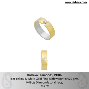Élégante bague indienne en or blanc avec diamant pour femme Bijoux luxueux - Product Image 6