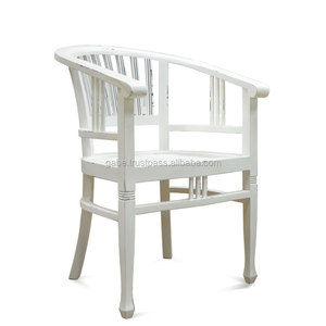 Lenong เก้าอี้รับประทานอาหารไม้สักแข็งคลาสสิกเฟอร์นิเจอร์บ้านทำด้วยมือ - Product Image 1