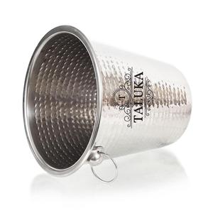 Seau refroidisseur à vin en acier inoxydable martelé de 50 oz d'un fabricant indien - Product Image 2