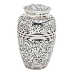 Urne de crémation créative en laiton faite à la main à faible quantité minimale de commande gravure directe d'usine de fabricant - Product Image 1