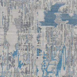 Belle caractéristique lavable de tapis de laine nouée à la main en gros - Product Image 1