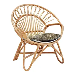 Straw rattan chair for sitting handicrafts for leisure stylish hot items wholesale 2019