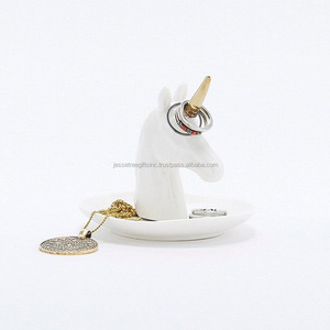 수제 호랑이 숨기기 패턴 메탈 핑거 링 홀더 흑백 파우더 코팅 마감 3 개 세트 - Product Image 2