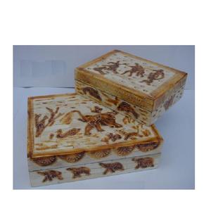 Caja de Joyería Hecha a Mano de Alta Calidad para Mujer, Organizador de Joyas con Incrustaciones de Hueso, Diseño de Animales, Caja de Madera, Arte Popular y Estilo Moderno, Decoración del Hogar - Product Image 3