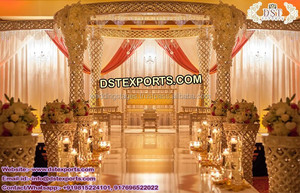 Mandap Decorativo de Cristal para Bodas Indias, Mandap de Fibra de Cristal del Sur de la India, Mandap Exclusivo del Sur de la India para Bodas en Londres - Product Image 2