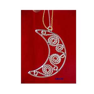 เครื่องประดับแขวนต้นคริสต์มาสสำหรับแขวนประดับเตาผิงหน้าต่างรูปดวงจันทร์สำหรับตกแต่ง - Product Image 1