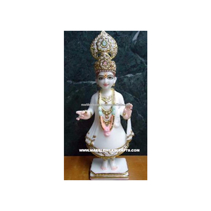 Statue de Swami Narayan en marbre - Product Image 1