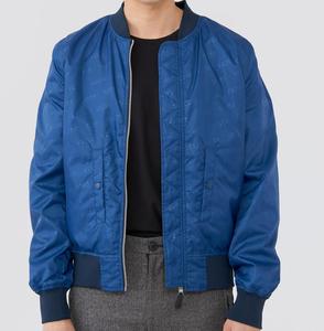 Minimalist Mens Bomber Jacket with Clean Stitch <b>Details</b> and Matte Finish Lightweight Outerwear for Street Style Simplicity - Product Image 5
