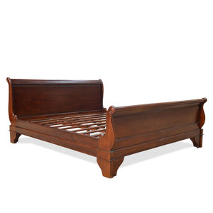 ฝรั่งเศส Sleight เตียงไม้มะฮอกกานีแข็ง - Product Image 3