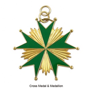 ราคาถูกที่กำหนดเอง3Dข้ามดาบโลหะรางวัลเหรียญ - Product Image 1