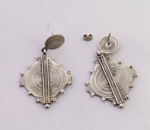 Pendiente de Plata de Ley 925 con diseño de remolino de calidad genuina, joyería colgante para venta al por mayor - Product Image 2