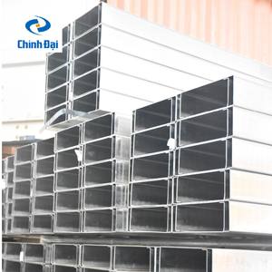 Poids léger et moyen a galvanisé la section en acier de Purlin de C/a laminé à froid la norme de l'acier ASTM de la Manche au carbone - Product Image 4