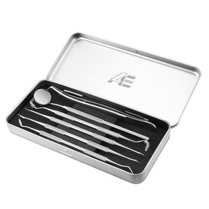 Juego de 6 Herramientas Dentales de Acero Inoxidable con Espejo Bucal, Sonda Exploradora y Gancho para Limpieza e Higiene Dental LA Elahi 2026 - Product Image 1