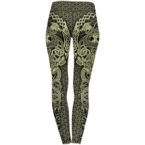 <b>Women</b> Casual Shiny Colorful Sublimation <b>Leggings</b> High <b>Thick</b> Spandex/Polyester Breathable Anti-Bacterial OEM Service - Product Image 6