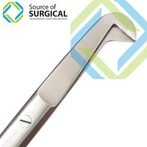 Ciseaux chirurgicaux angulaires Source Surgical Manual en acier inoxydable, instruments chirurgicaux certifiés CE, pour usage hospitalier et clinique SOS-348339 158mm - Product Image 4