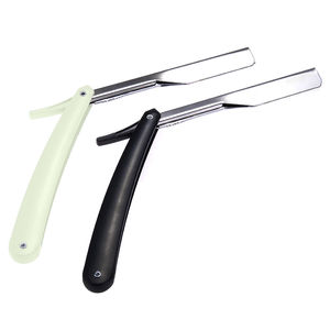 Maquinilla de afeitar plegable para Borde de peluquero, cuchillo de afeitar plegable con mango de plástico, mango de soporte de maquinilla de afeitar recta desechable - Product Image 6