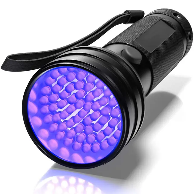 51 LED UV Torch 395nm Ultraviolet Flashlight Blacklight Detector