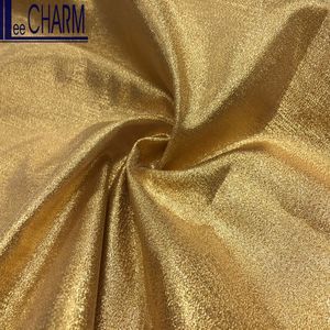 Tissu décoratif uni doré tissé à Taïwan LCSH074, largeur 60 pouces, polyester/nylon, pour robes, costumes, vêtements, jupes - Product Image 5