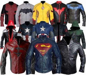 Vestes en cuir synthétique pour hommes Super héros - Vestes en cuir véritable - Product Image 1