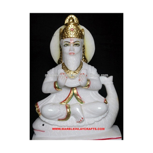 White Marble Jhulelal Statue - Product Image 1