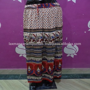 Jupes longues en coton imprimé pour femmes, style indien, pour la saison, jupes d'été tendance - Product Image 1