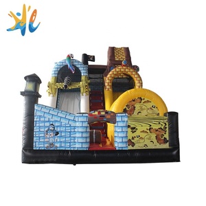 Precio de fábrica niños salto al aire libre combo inflable pirata diapositiva - Product Image 1