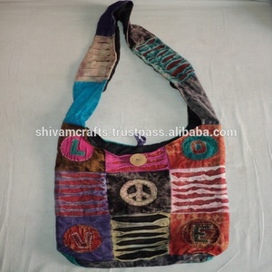 Cotton Hippie Nepali <b>Patchwork</b> Shoulder <b>Bags</b> - Product Image 4