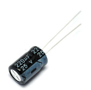 High quality and the lowest price 25 V 220 UF electrolytic power capacitor 220 UF 25 V 8*12mm - Product Image 2