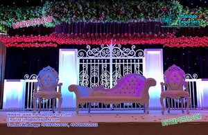 Decoración de Entrada para Bodas, Fuente de Fibra, Decoración de Entrada para Escenario de Boda, Elegante Camino de Bienvenida para Matrimonio con Decoración de Escenario - Product Image 5