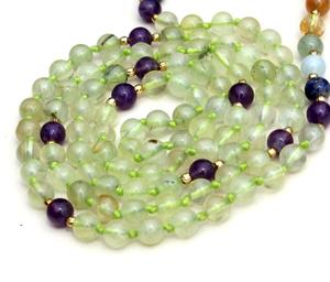 Cristaux de guérison Pierre précieuse naturelle Spirituel 7 Chakra Pierre Perles 108 Mala Perles Yoga Bijoux Doit Acheter Colliers Perle Pierre Principale - Product Image 2