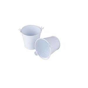 POTS de fleurs décoratifs, seau, blanc, pour noël, décoration intérieure et de jardin - Product Image 5