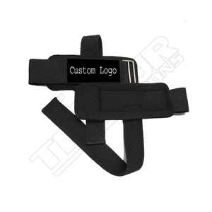 Correas de espiga de elevación con logotipo personalizado unisex, venta al por mayor, muñequeras y cinturón ajustables para soporte deportivo y para el dolor - Product Image 2