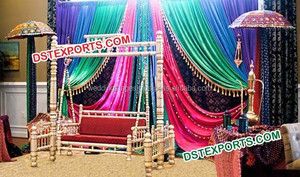 Scène de mariage Mehandi Sangeet, scène de mariage musulmane, installation de scène de Sangeet, installation de scène de mariage hindou et punjabi, événement en Australie - Product Image 6